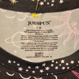 Joyspun Black and White Starry Night Shirt L-XL